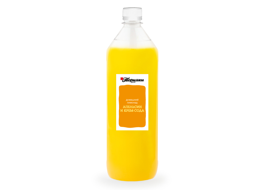 Домашний Лимонад Апельсин и крем-сода 1000 мл